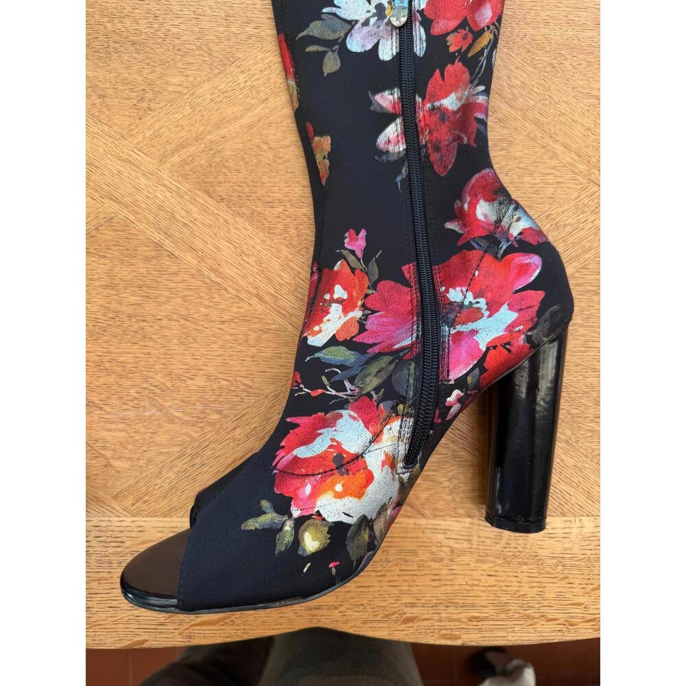 Cape Robbin Over The Knee Peep Toe Floral Boots Size 10M - Picture 11 of 15